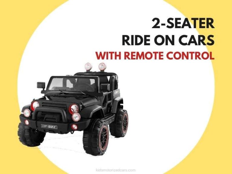ride on car with remote control 2 seater