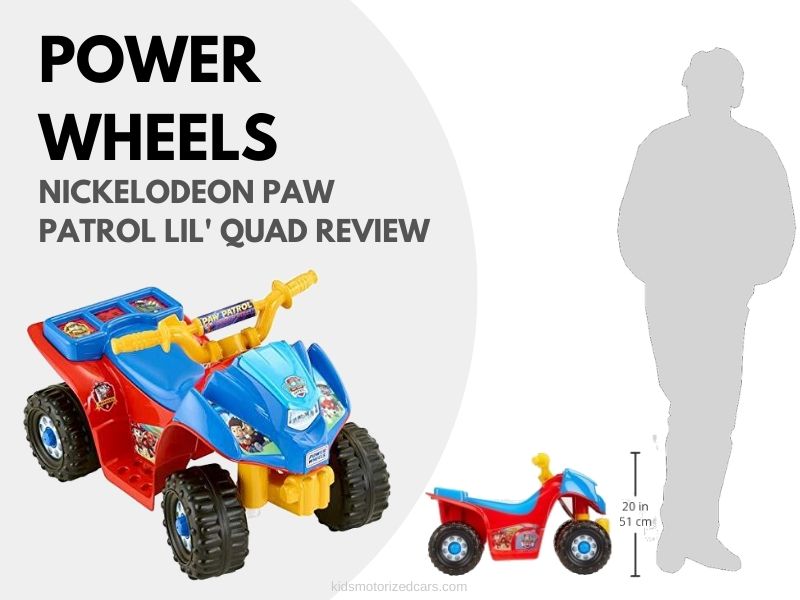 paw patrol power wheels quad